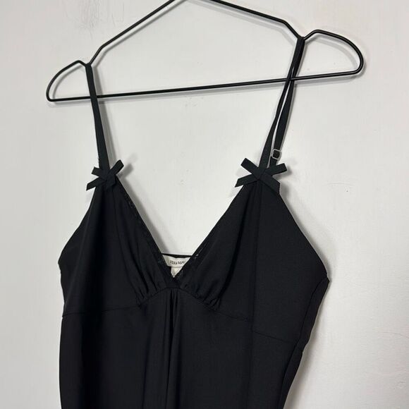 Vera Wang Black Chemise Slip M - Picture 2 of 6